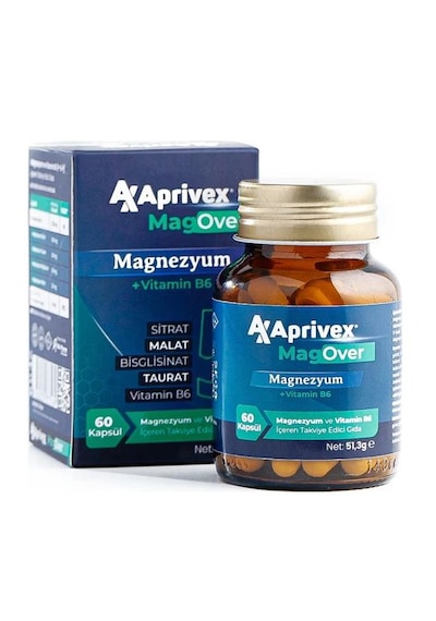 Aprivex Magover Magnezyum 60 Kapsül
