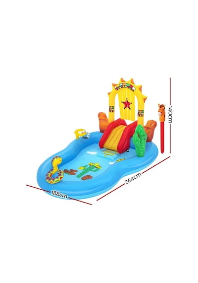 Bestway 8'8" X 6'2" X 55"/2.64m X 1.88m X 1.40m Wild West Play Ce Çok Renkli