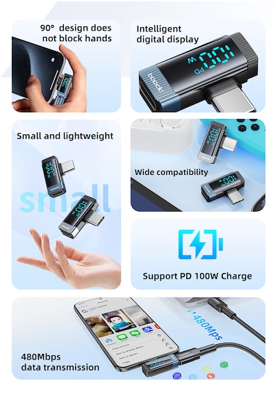 Toocki 100w Pd Type-c To Type-c Dönüştürücü Adaptör Telefon Macbo