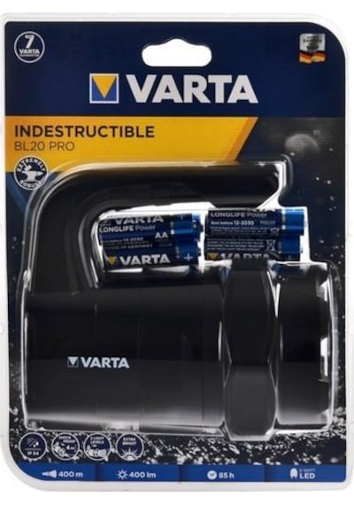 Varta indestructible Bl20 Pro El Feneri Siyah