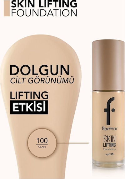 Flormar Skin Lifting SPF'li  Fondöten 100 Sand
