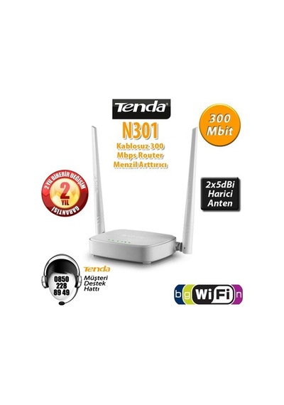 Tenda N301 4port 300mbps Wifi-n Acces Point Kablosuz Router
