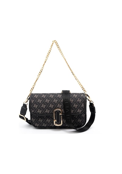 Silver Polo Sp1171 Kadın Omuz Çantası Monogram Füme-siyah