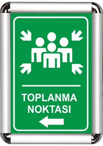 Toplanma Noktası A3 Cerceveli Uyarı Ve Yönlendirme Levhası