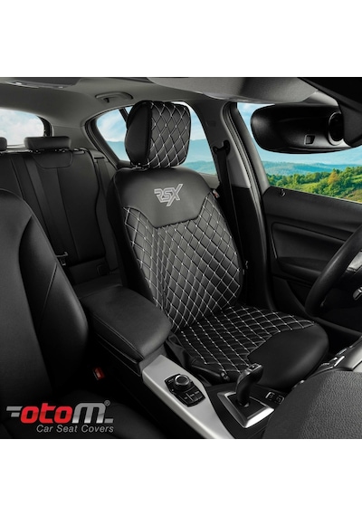 Otom Rsx Diamond Koruyucu Deri Oto Koltuk Minderi - 550031628
