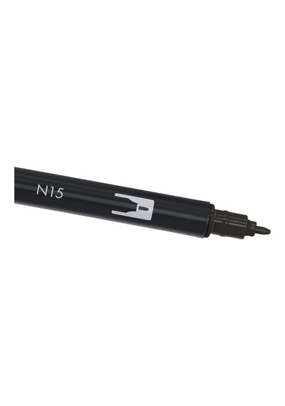 Tombow Abt-n15 6p Keçeli Dual Brush Pen İle İki Uç, 6 Adet Siyah