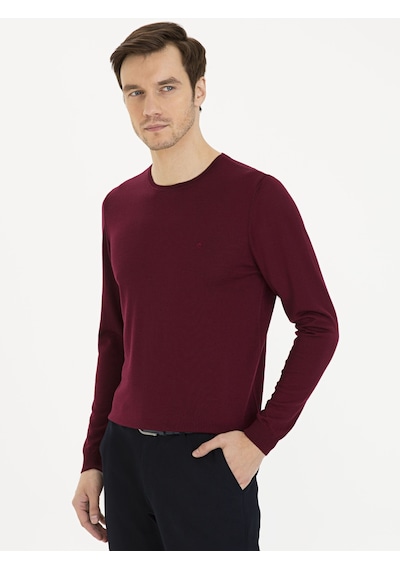 Cacharel Erkek Bordo Kazak /triko 50230646-vr014 Kırmızı