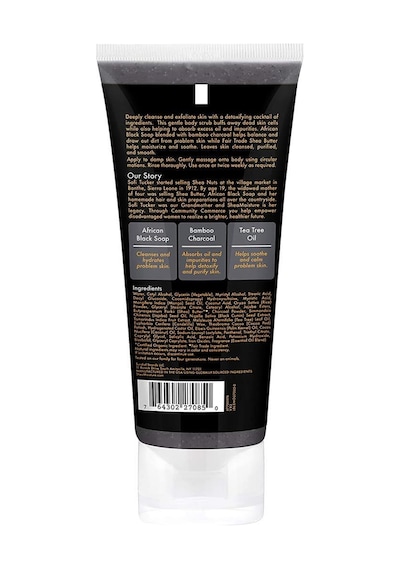 Shea Moisture Afrika Siyah Sabunu ve Bambu Kömürü Vücut Peelingi