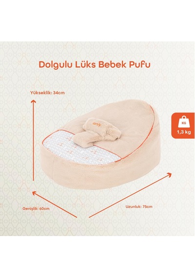 Gezenbebe Comfy Dolgulu Bebek Pufu 001