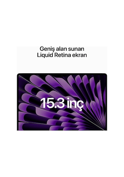 Apple MacBook Air M2 MQKX3TU/A 8  GB 512 GB SSD 15.3" MacOS Dizüstü Bilgisayar