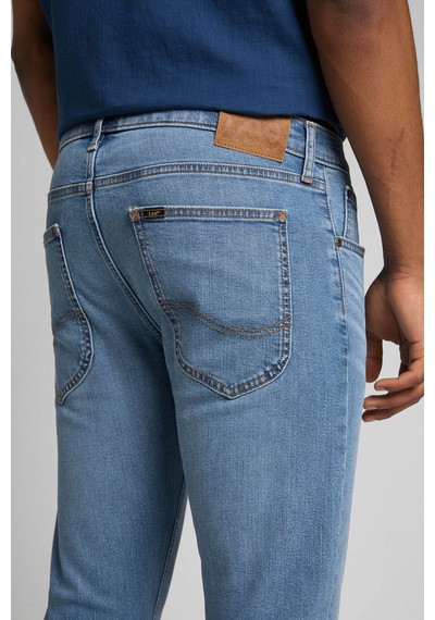 Lee Luke Slim Fit Dar Kesim Normal Bel Mavi Esnek Jean Kot Pantolon Fresh Mid Worn İn