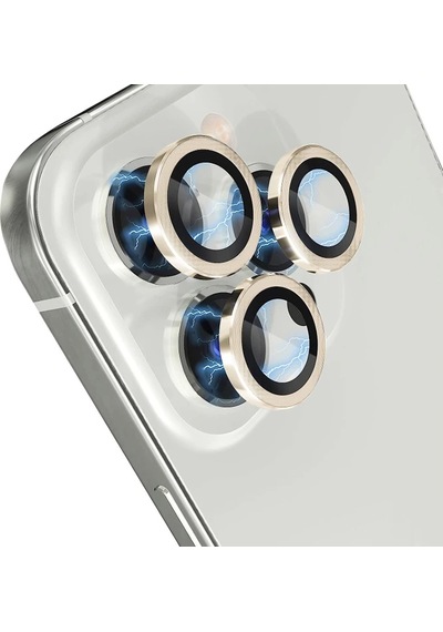 Ally Apple iPhone Uyumlu 15 Pro/15 Pro Max Kamera Lens Koruma Camı- 5775