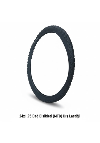 24 Jant Dış Lastik - 24x1.95 Mtb Dağ Bisikleti Dişli Dış Lastik - 1 Adet