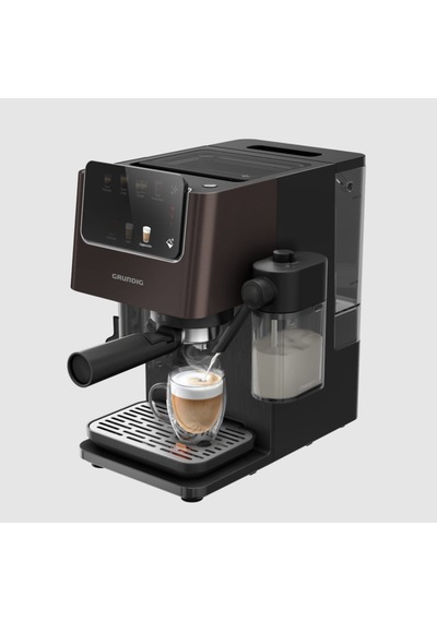 Grundig Ksm 8530 Yarı Otomatik Espresso Makinesi Koyu Siyah Bir