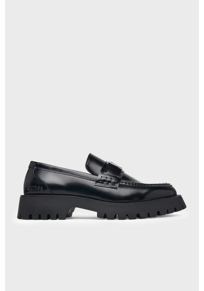 Guess Gorizia 4g Logolu Loafer Ayakkabı Fmfgorlea14 Erkek Ayakkabı Fmfgor Lea14 Black Siyah