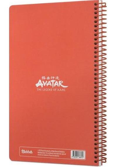 Mabbels Avatar Aang Spiralli Not Defteri Kırmızı 80 Yaprak Çizgili 17x24cm Dft-388616