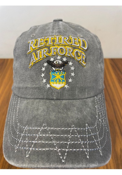 Hamze Vintage Eskitme Yıkamalı Model Nakışlı Unisex Cap Şapka Gri