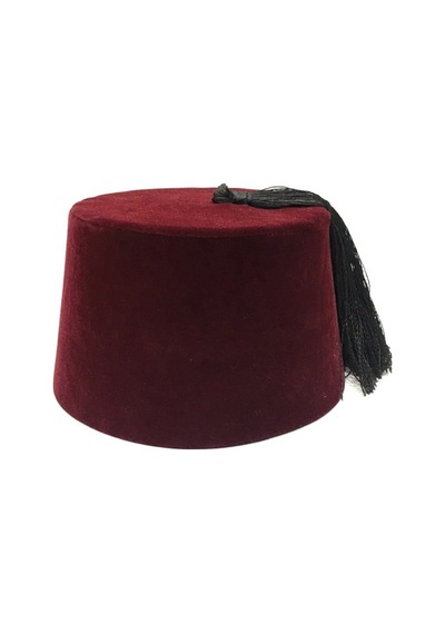 Köylü Kostüm Erkek Bordo Osmanlı Fes Bordo