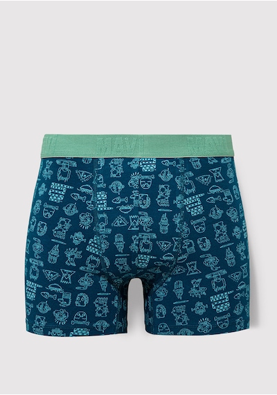 Mavi - Yeşil Boxer 091119-71923 Yeşil