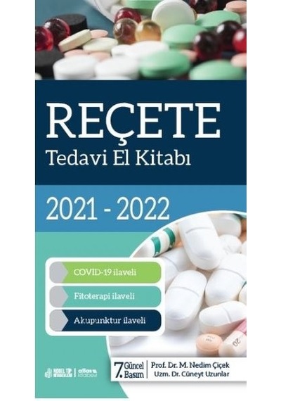 Reçete Tedavi El Kitabı 2021 - 2022 - Cüneyt Uzunlar - Nobel Tıp Kitabevleri