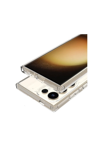 Galaxy S24 Ultra Kılıf Kalın Silikon Magsafe Kamera Yükseltili Şeffaf Kurtiletisim