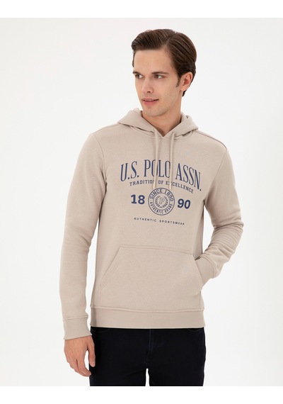 U.s. Polo Assn. Erkek Taş Sweatshirt 50293446-vr049 Taş