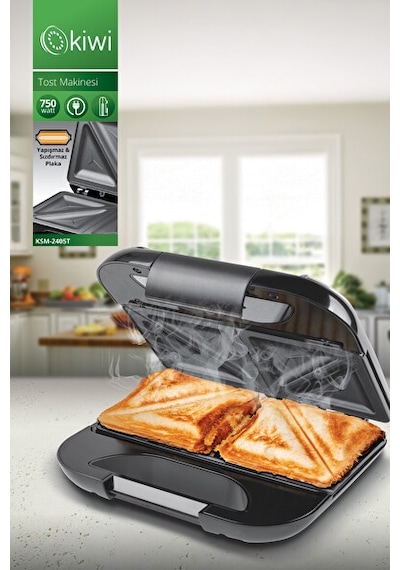 Kiwi KSM-2405T 750 W Mini Tost Makinesi