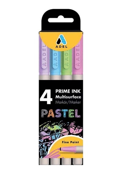 Prime Ink Multisurface 4 Lü Marker Pastel