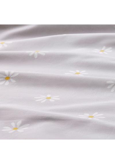 Ikea Nattslanda Tek Kişilik Nevresim Takımı 150 X 200 Cm Beyaz - Gri - Sarı Çok Renkli
