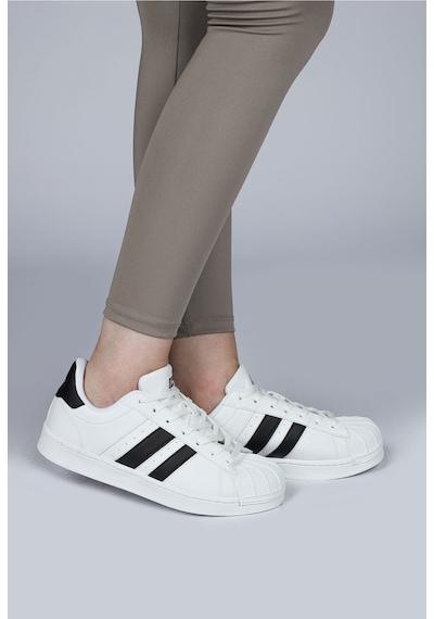 Jump 28787 Beyaz - Siyah Kadın Sneaker Günlük Spor Ayakkabı