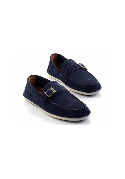 Bambi Lacivert Leather Erkek Loafer Ayakkabı E01304406502 Lacivert