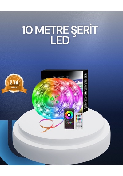 Hubrendy Tekno 10 Metre Usb Smart Şerit Led Kumandalı Telefon Kontrollü