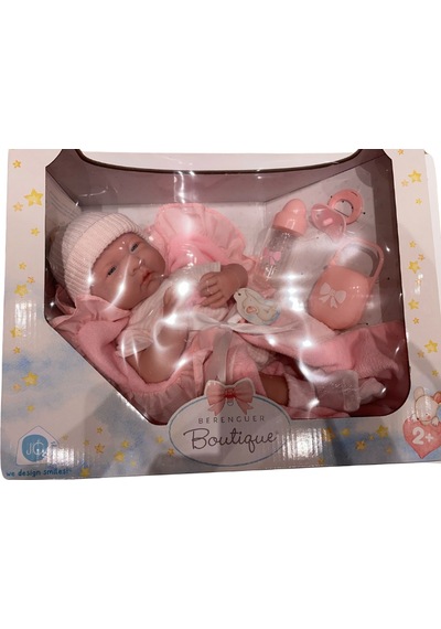 Berenguer Gerçekçi Yenidoğan Oyuncak Bebek 39 Cm Ve Pembe Kundak Seti