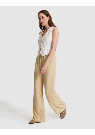 Pierre Cardin Kadın Bej Pantolon Kanvas-chino 50329149-vr011