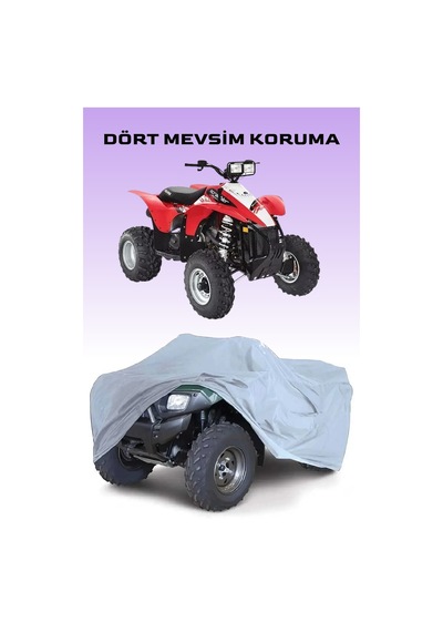 Gri P.olaris Scrambler 500 Atv Brandası, Atv Koruyucu Örtüsü