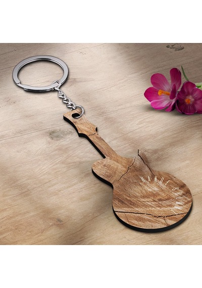 Kişiye Özel Gitar Anahtarlık - A4