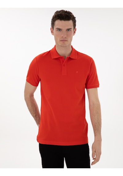 Pierre Cardin Erkek Kırmızı Tişört Basic 50302561-vr030 Kırmızı