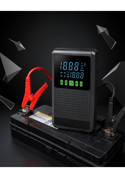 12.000 Mah Araç Akü Takviye Cihazı Kompresör Işıklı