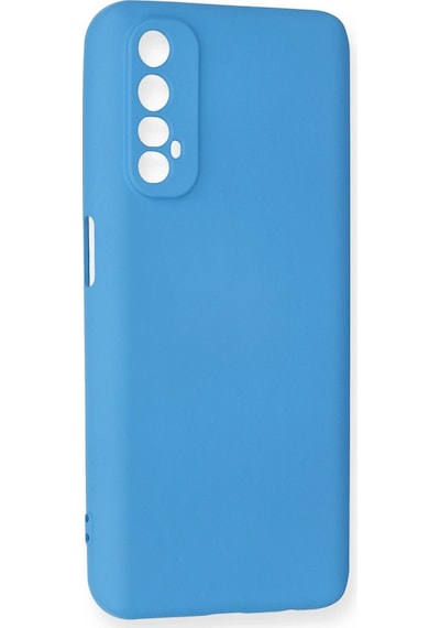 Newface - 177 - Realme 7 Kılıf Nano İçi Kadife Silikon - Edntrend - - Mavi