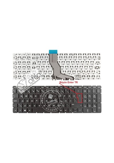 Pavilion Gaming 15-ak001nt Klavye Siyah Tr Büyük Enter