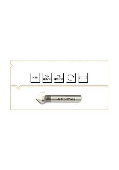 Mte Hss Dın 335/c Havşa Freze 16,5 Mm-90