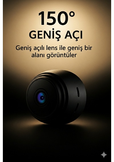 Mini Kablosuz Wi-fi Güvenlik Kamerası 1080p Hd Çözünürlük İç & Dış Mekan Kullanımına Uygun - 783771338