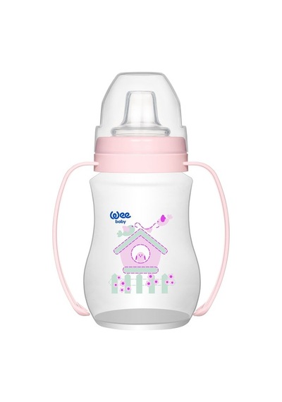 Wee 754 Antikolik Akitmaz Kulplu Pp Bardak 250 ML Pembe