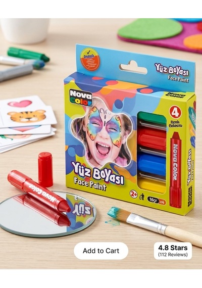 Yüz Boyası 4 Renk Set Diğer