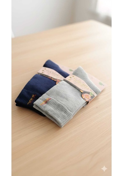 Kadın Bambu Thermal Havlu Çorap, Dikişsiz, Asorti 6'lı Paket, 36-40 Set 2
