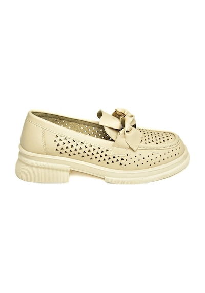 Fox Shoes U704137509 Bej Loafer Makosen Kadın Ayakkabı Bej