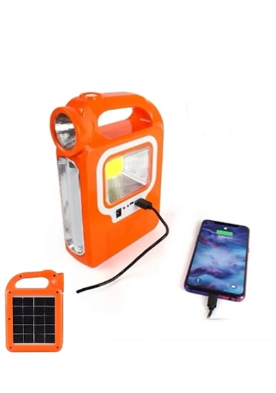 Hb-6399 Güneş Enerjili Solar Aydınlatma Ampullü Solar Set Işıldak
