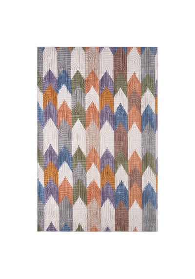 Raschel Carpet Bohem Yıkanabilir Leke Tutmaz Modern Multi Renkli Özel Seri Kaymaz Taban Halı Kilim Yolluk Rcmultı Klm 001 Çok Renkli