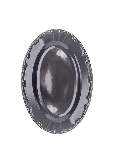 Aryıldız Tulu Liana 20 cm Kayık Tabak Gri