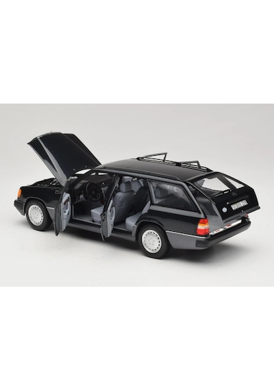 1:18 Ölçek Norev 1990 Mercedes Benz 300d T Model Blue-black Diecast Metal Minyatür Model Araba 25cm